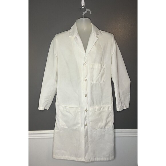 Wrangler By Red Kap Mens White Lab Cost Size 36 Regular - Picture 2 of 5